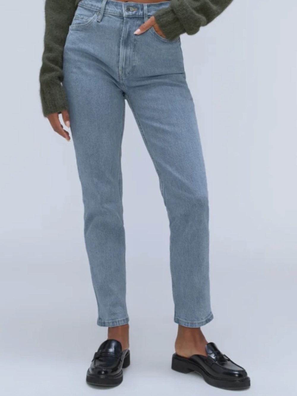 Everlane Women's Original Cheeky® Jean in Stone-Washed Sky